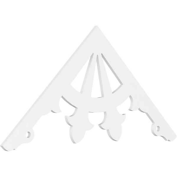 Ekena Millwork Pitch Riley Architectural Grade PVC Gable Pediment, 72"W x 33"H x 1"P (11/12) GPP072X033X100RIL - main